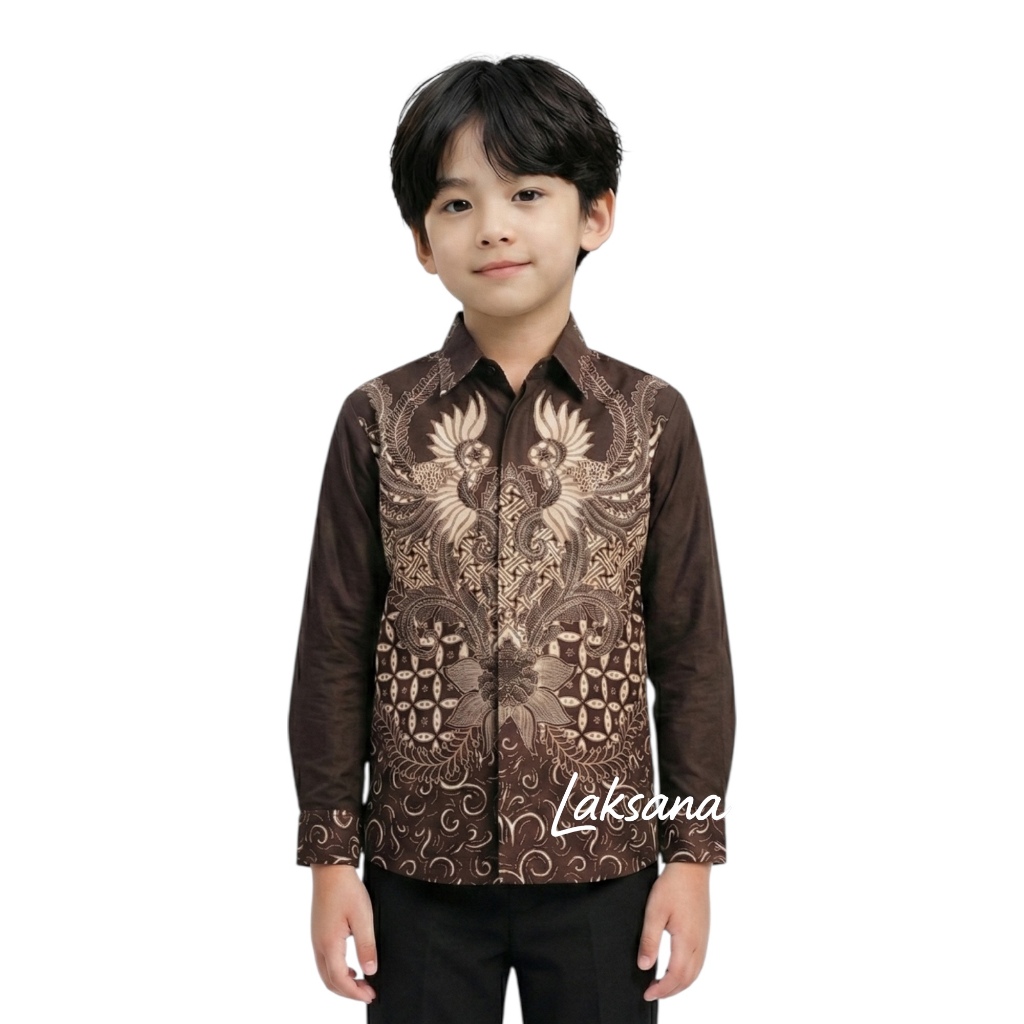 Laksana - Batik Anak Laki Laki Umur 1-12 Tahun - Atasan Kemeja Anak Laki Laki Laksana Batik Shirt
