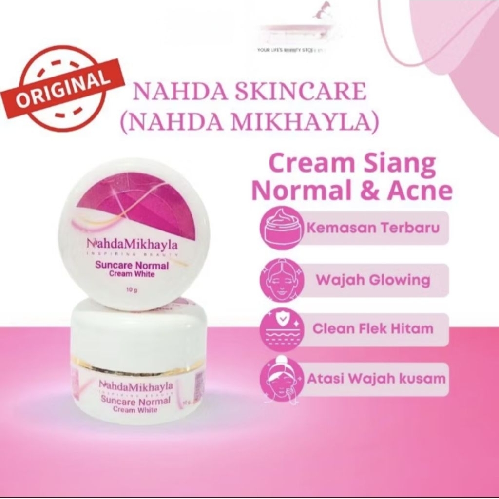 Nahda Mikhayla Skincare Night Cream Acne & Normal Original 100%