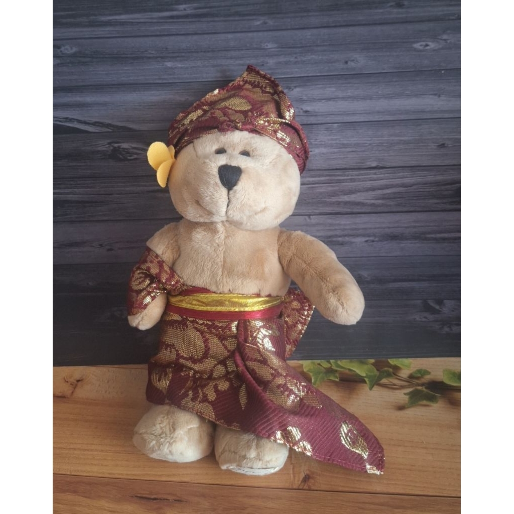 boneka starbucks pakaian adat bali, souvenir boneka