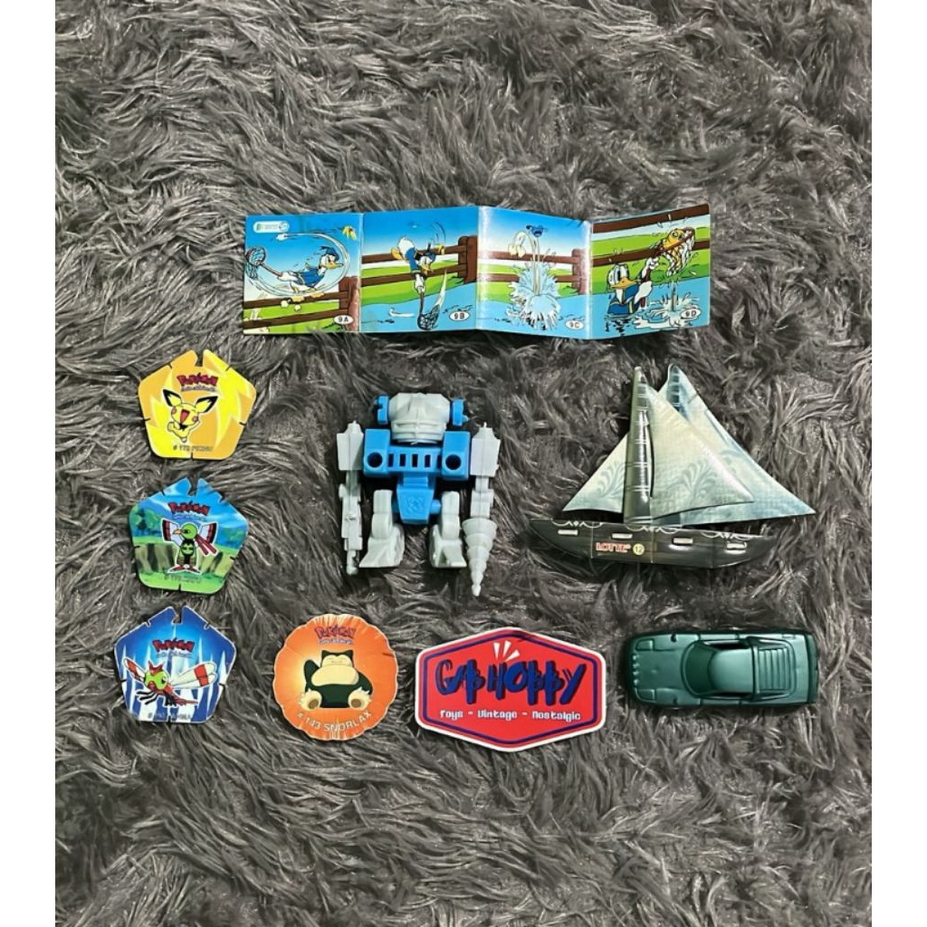 Paket Borongan Mainan Jadul Lotte Tazos Chiki