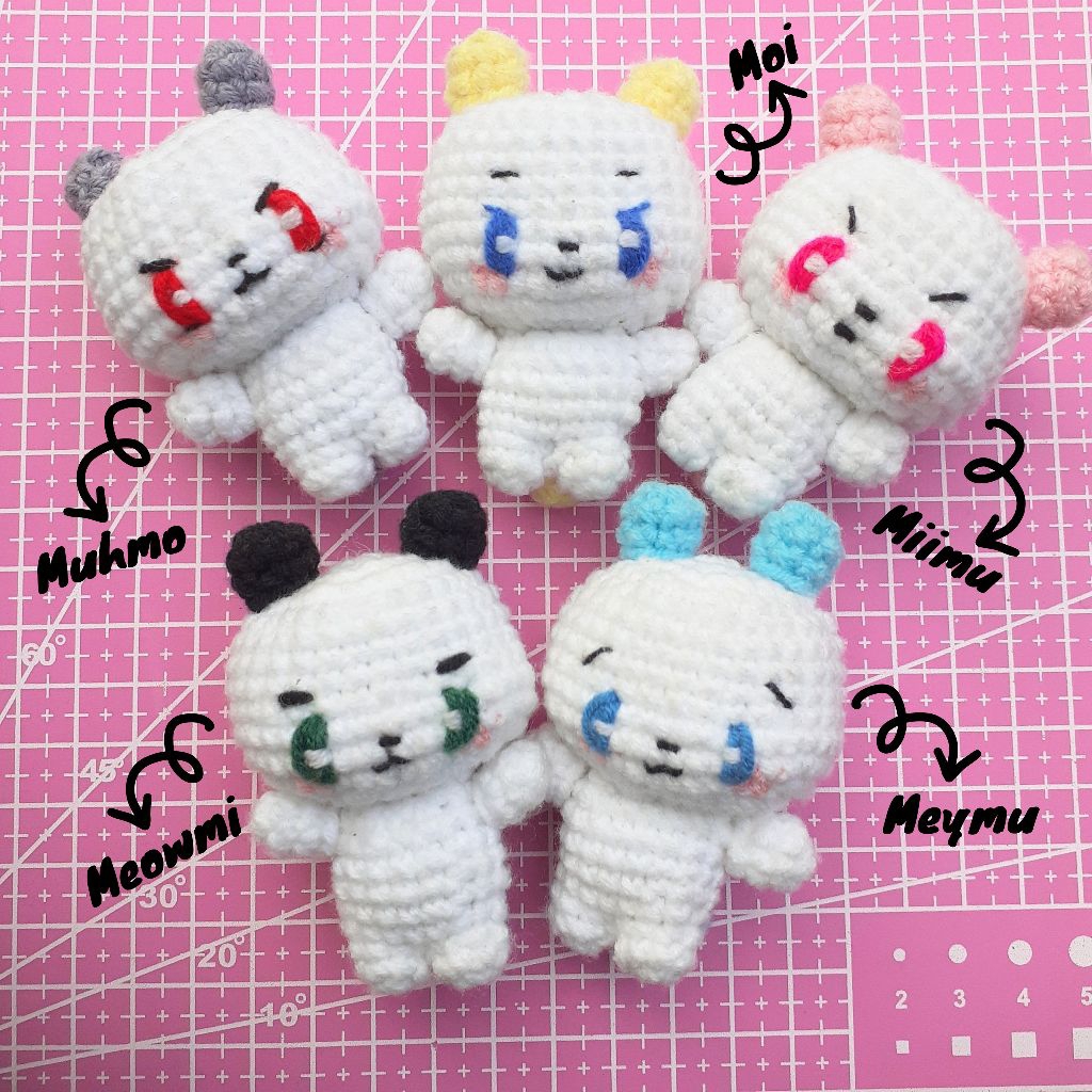 Gantungan Kunci Rajut Amigurumi PLAVE MMMM
