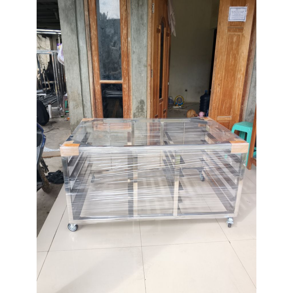 meja oven atau kaki oven deck stainless stell