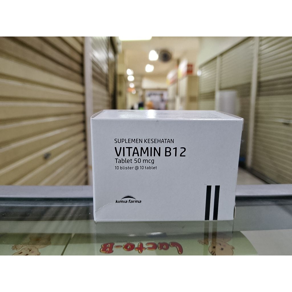 vitamin b12 tablet 50 mcg kimia farma box 100 tablet