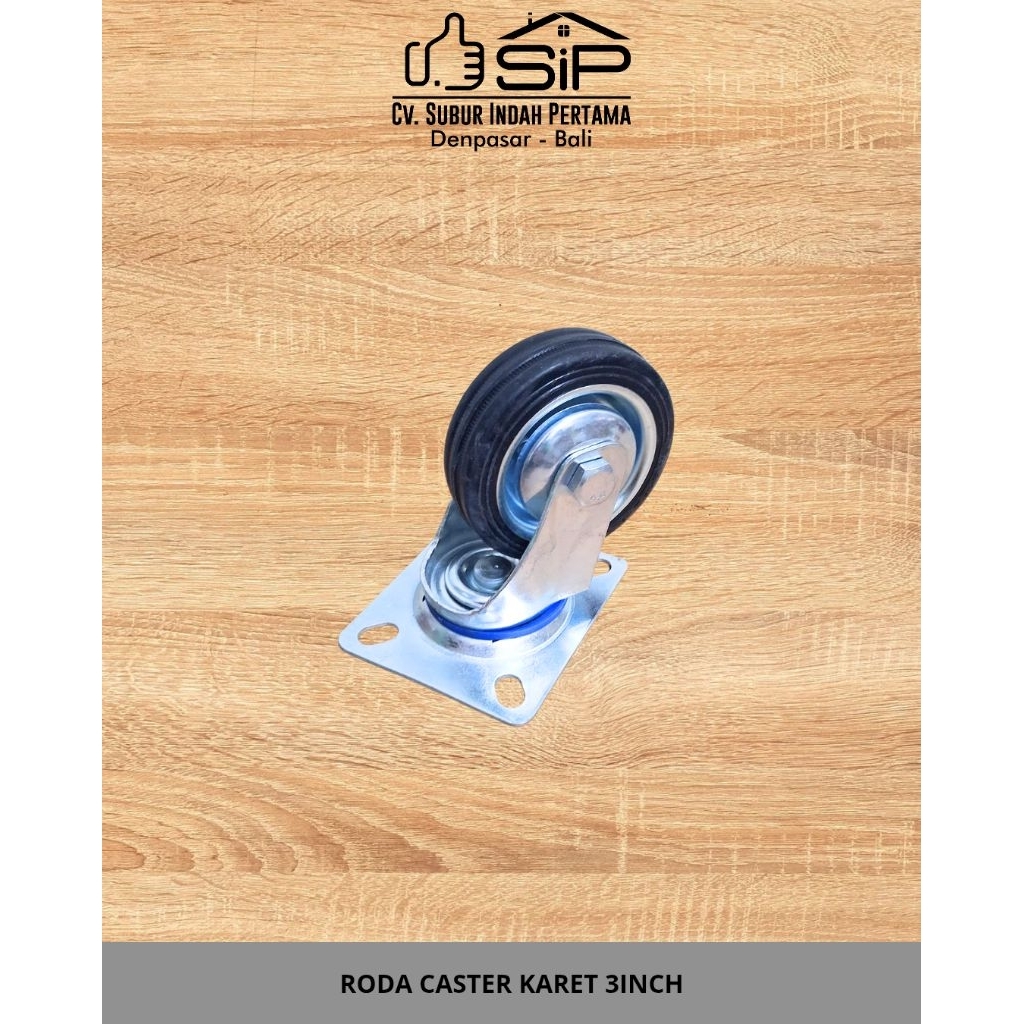 RODA CASTER KARET 3INCH/RODA CASTER 4INCH