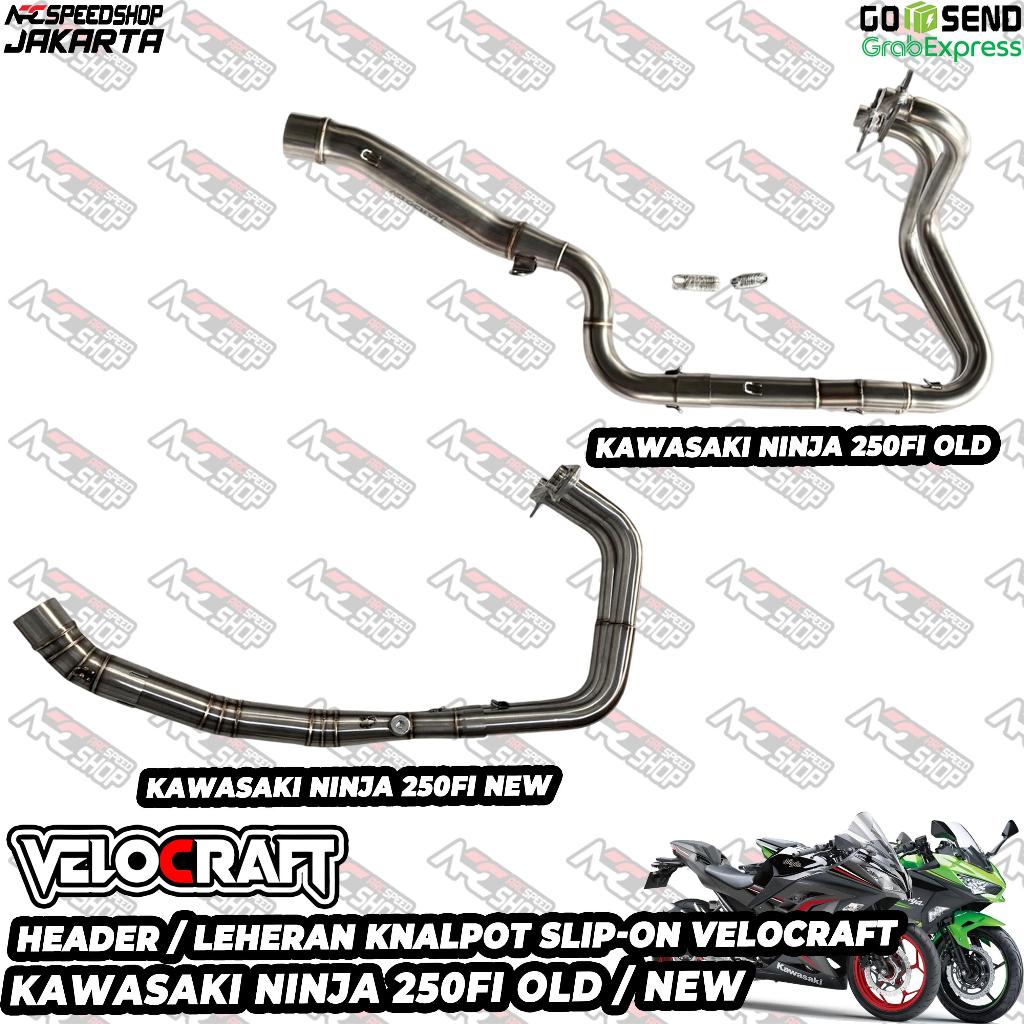 Header / Leheran Knalpot Motor VELOCRAFT Stainless Steel Inlet 54 For Kawasaki Ninja 250FI 250 FI Ol
