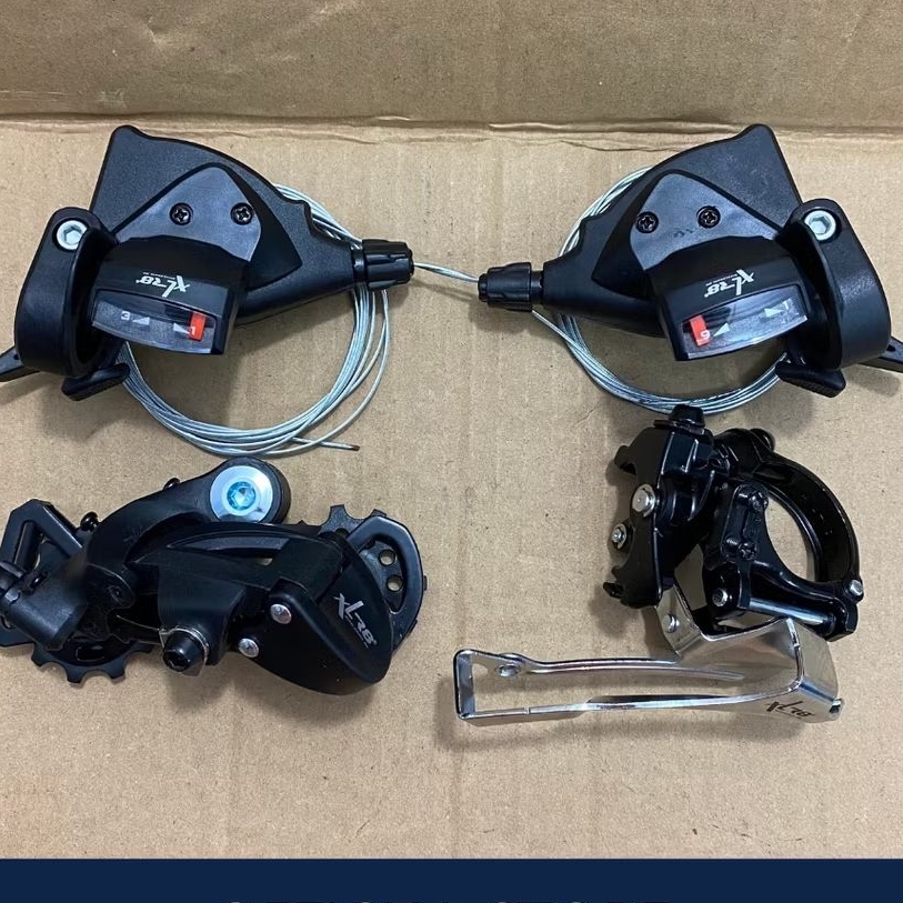 Shifter Mini Groupset XLR8 9 Speed Short Cage Sepeda Lipat Roadbike Balap