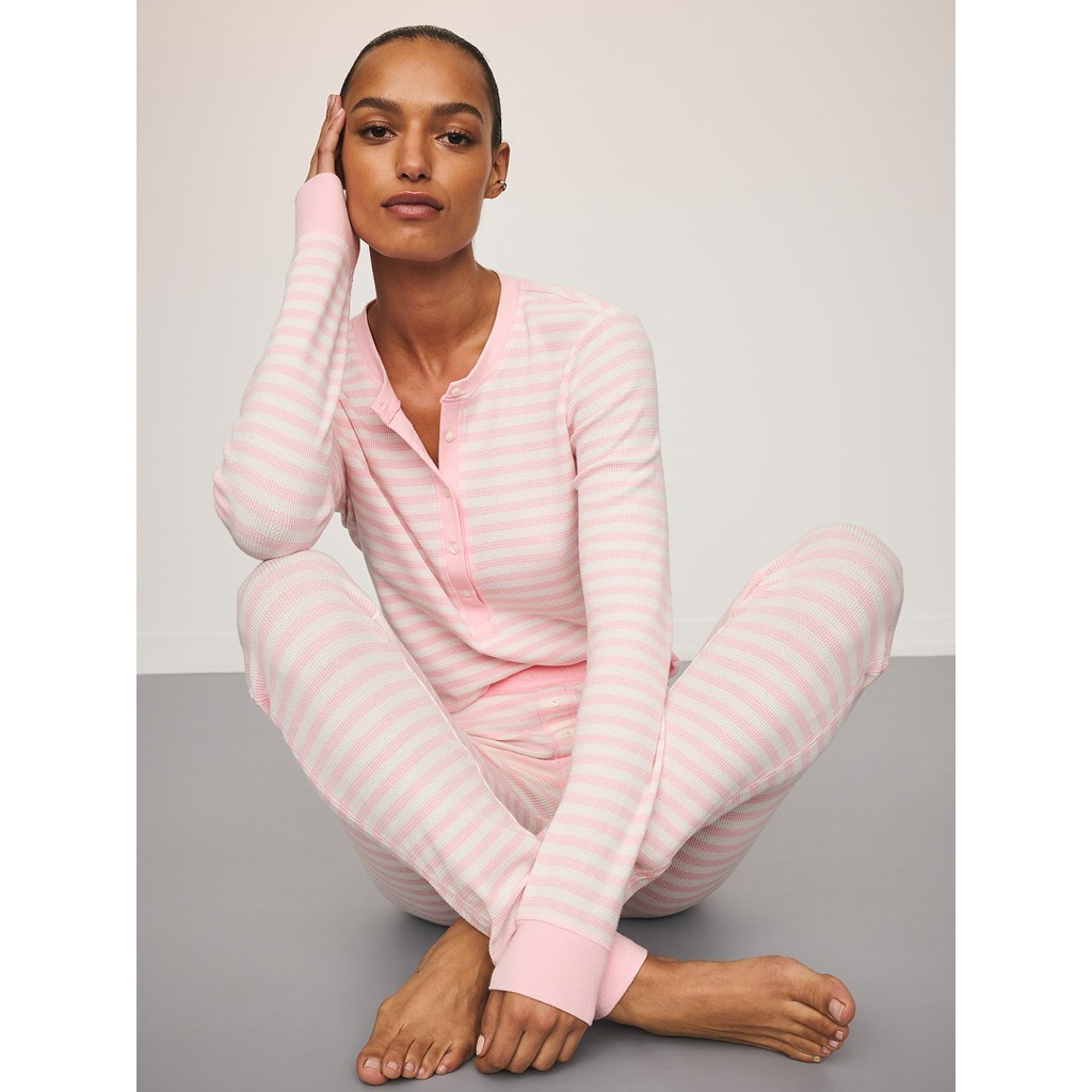 VICTORIA'S SECRET Heart Pointelle Long Pajama Set