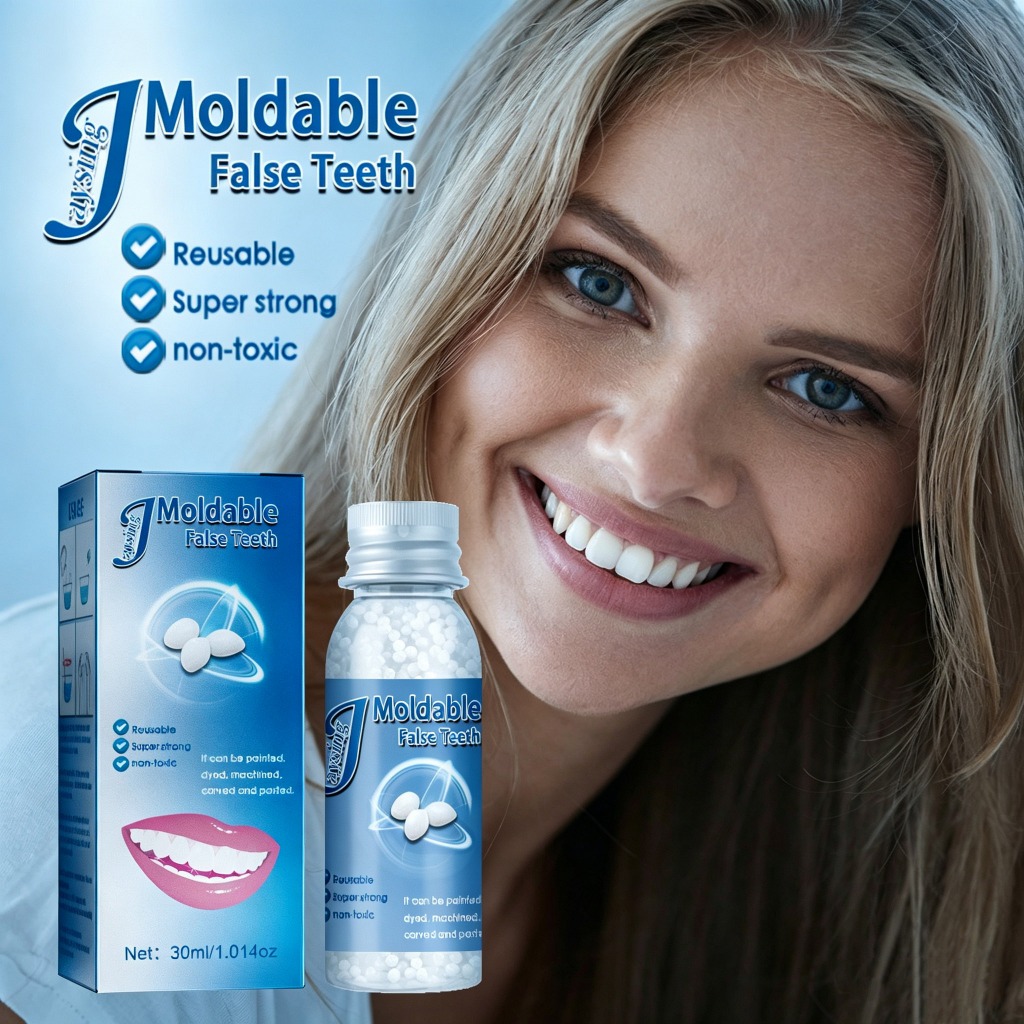 Jaysuing Temporary Tooth Repair 30g Kit Denture Adhesive Glue Decorative Denture Tooth Repair Glue A