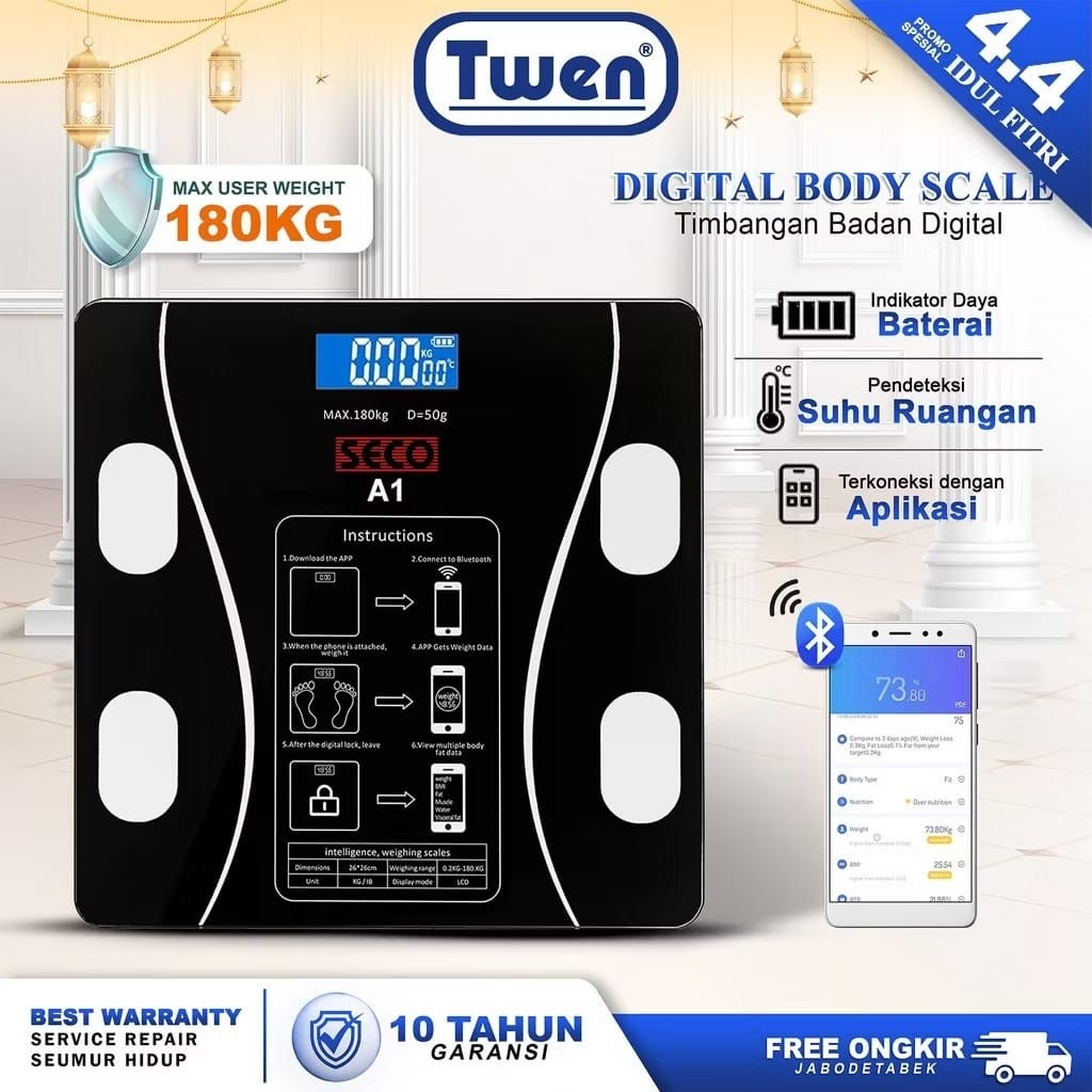 Twen Timbangan Badan Sehat Multifungsi Original Twen -Siap Kirim
