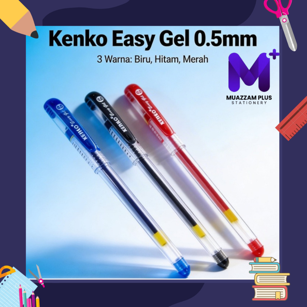 Pena Kenko Easy Gel 0.5mm 3 Warna