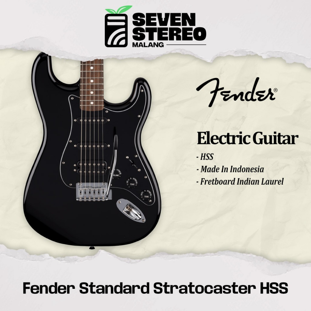 Fender Standard Stratocaster Electric Guitar, Maple FB