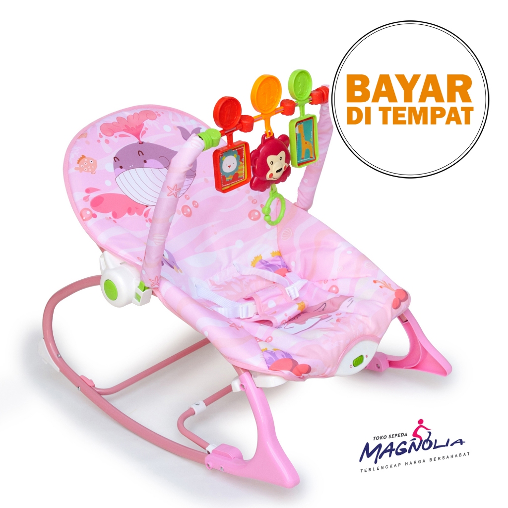 Boncer Bouncer Baby Goyang Elektrik Baby Swing Ayunan Bayi Duduk Goyang Space baby Rocking Chair