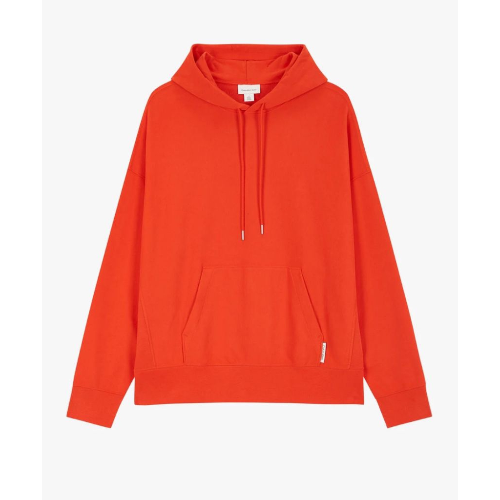 Calvin Klein Suede Terry Hoodie Red