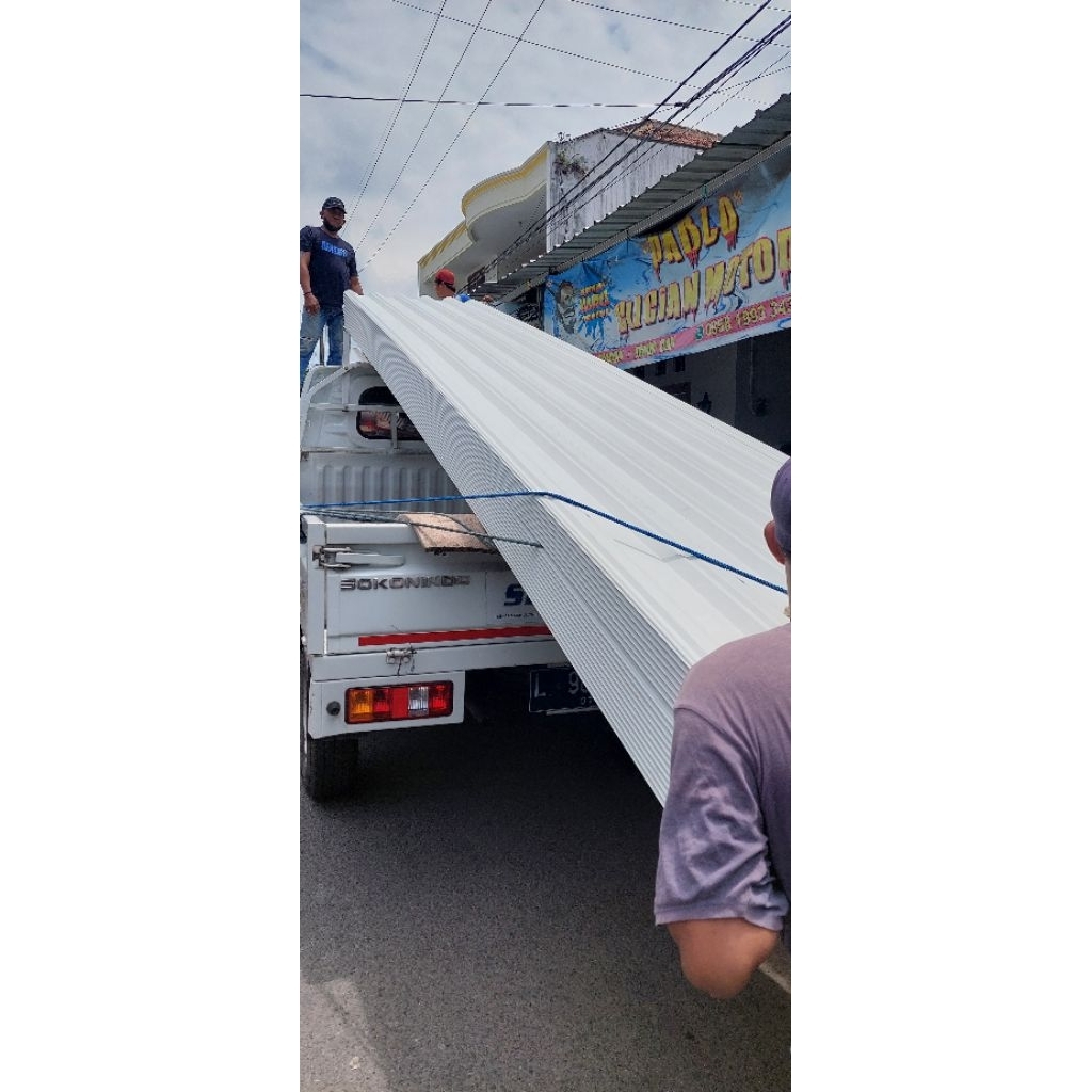 Maspion Superoof Atap Upvc Alderon Rooftop Tebal 12mm Lebar 89cm