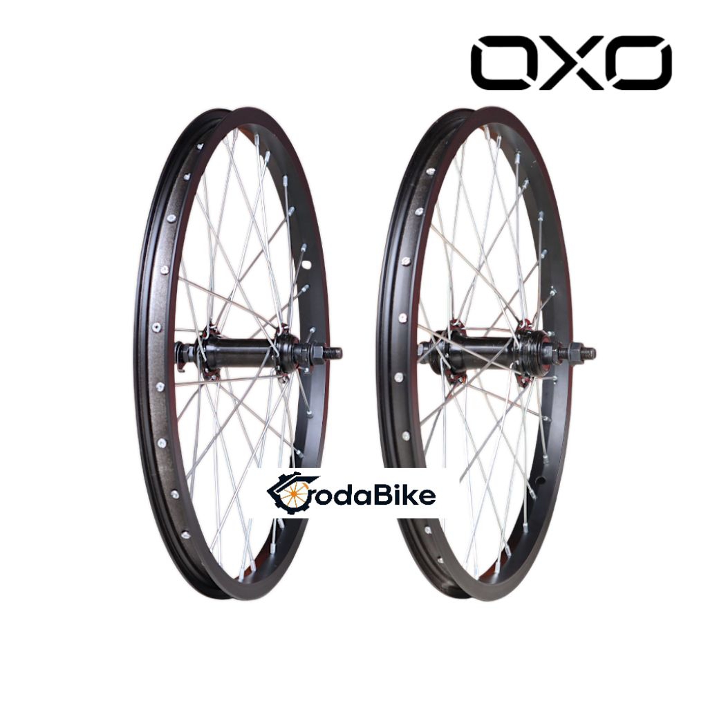 Wheelset velg 18 BMX Mini oxo 28H 1 set alloy