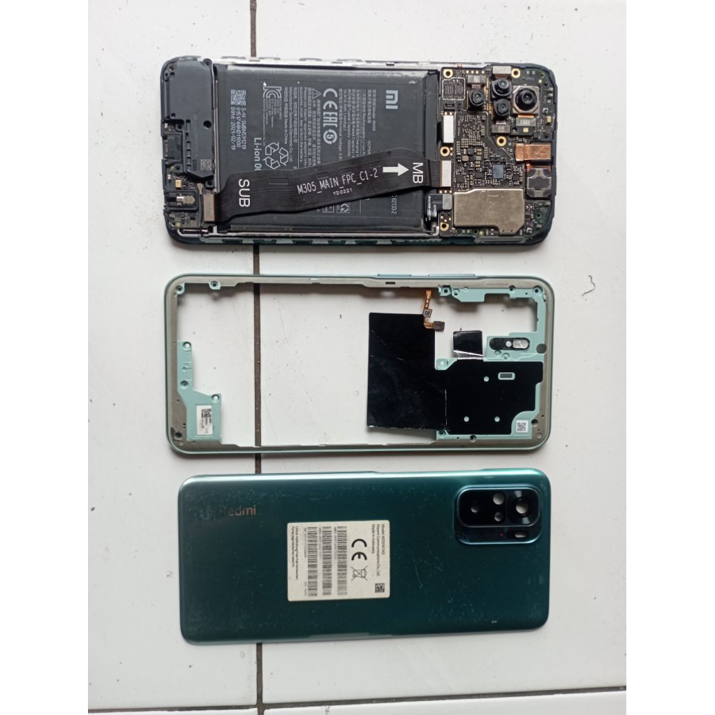 REDMI NOTE 10 MINUS MESIN MATI FISIK UTUH MULUS TINGAL NAIK MESIN