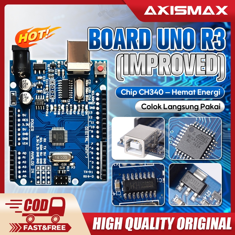 Arduino UNO R3 ATMEGA328P ATMEGA 16U2 Compatible Board Arduino Uno Complatible Atmega328p CH340 deng