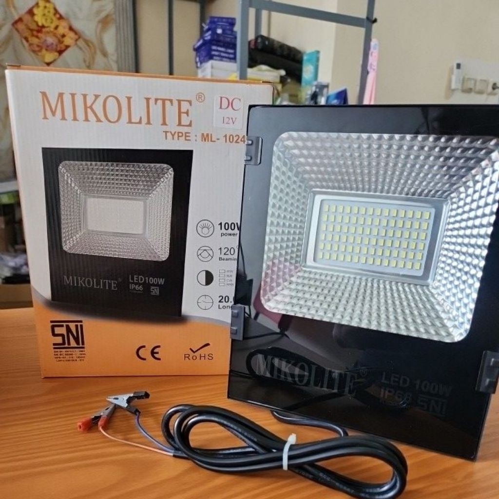 LAMPU SOROT LED 100W DC 12 VOLT / LED SOROT 100W DC 12V