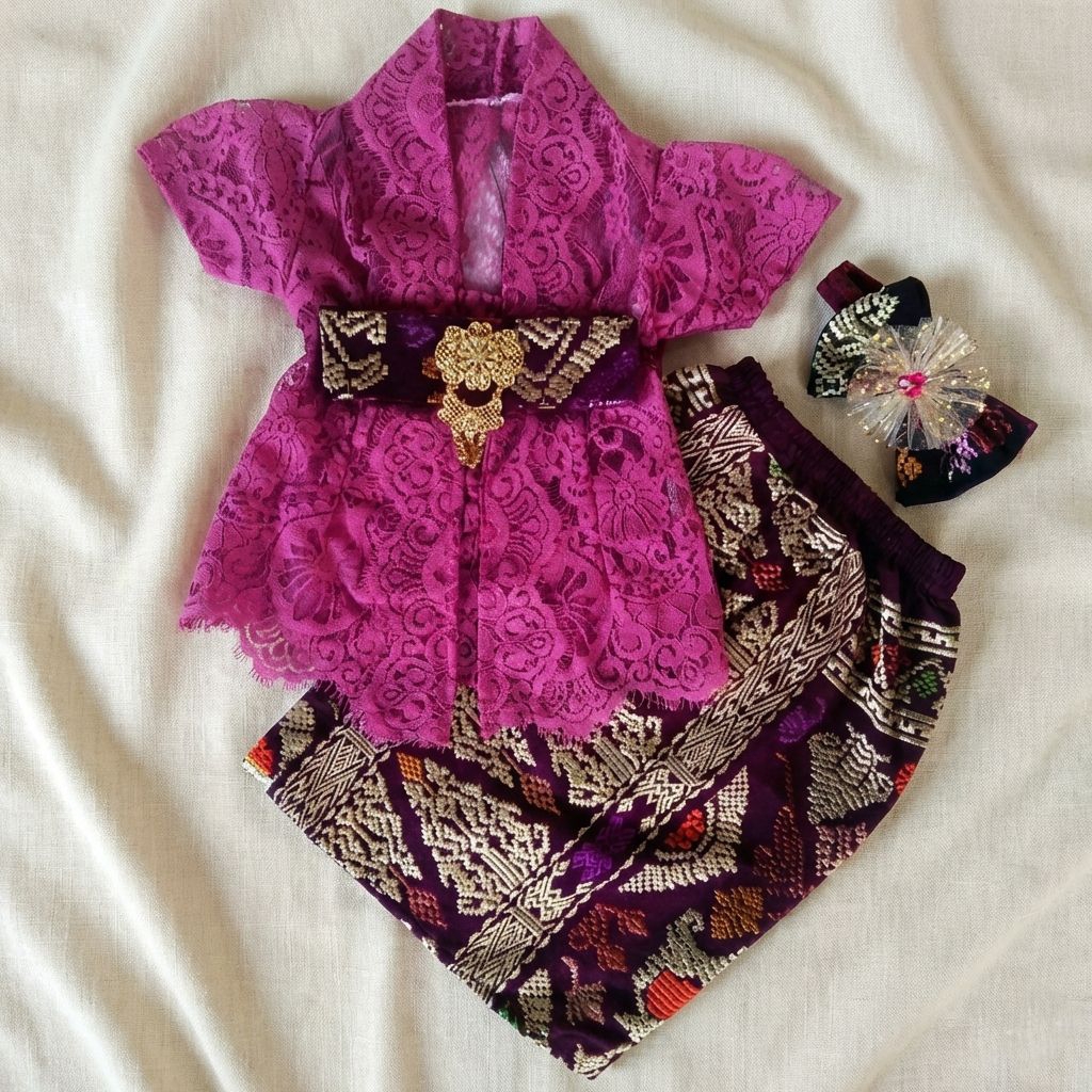 Set kebaya adat bali anak | kamben bali | set adat anak