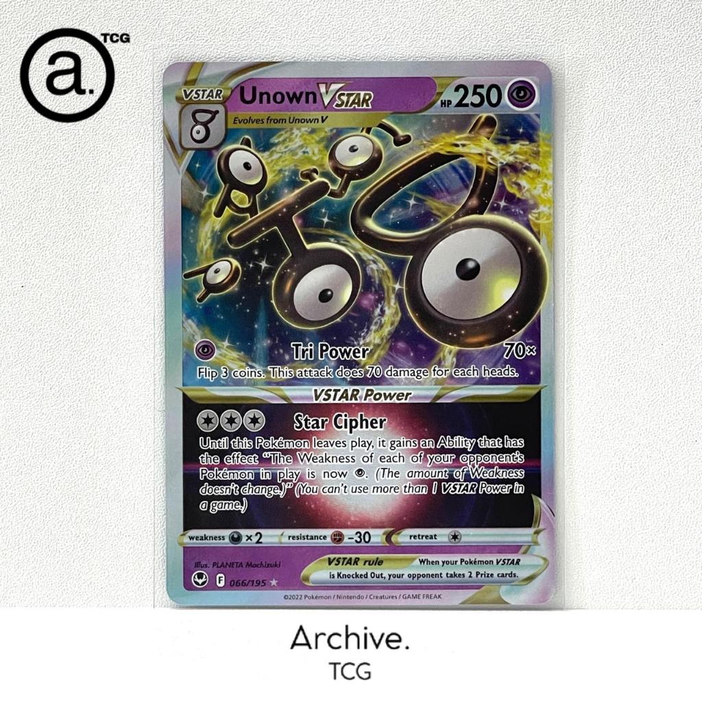 Unown VSTAR  (066/195) Pokemon English ~ Silver Tempest (SIT)