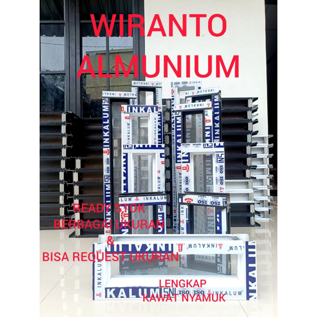 LOSTER ALMUNIUM BERBAGAI UKURAN
