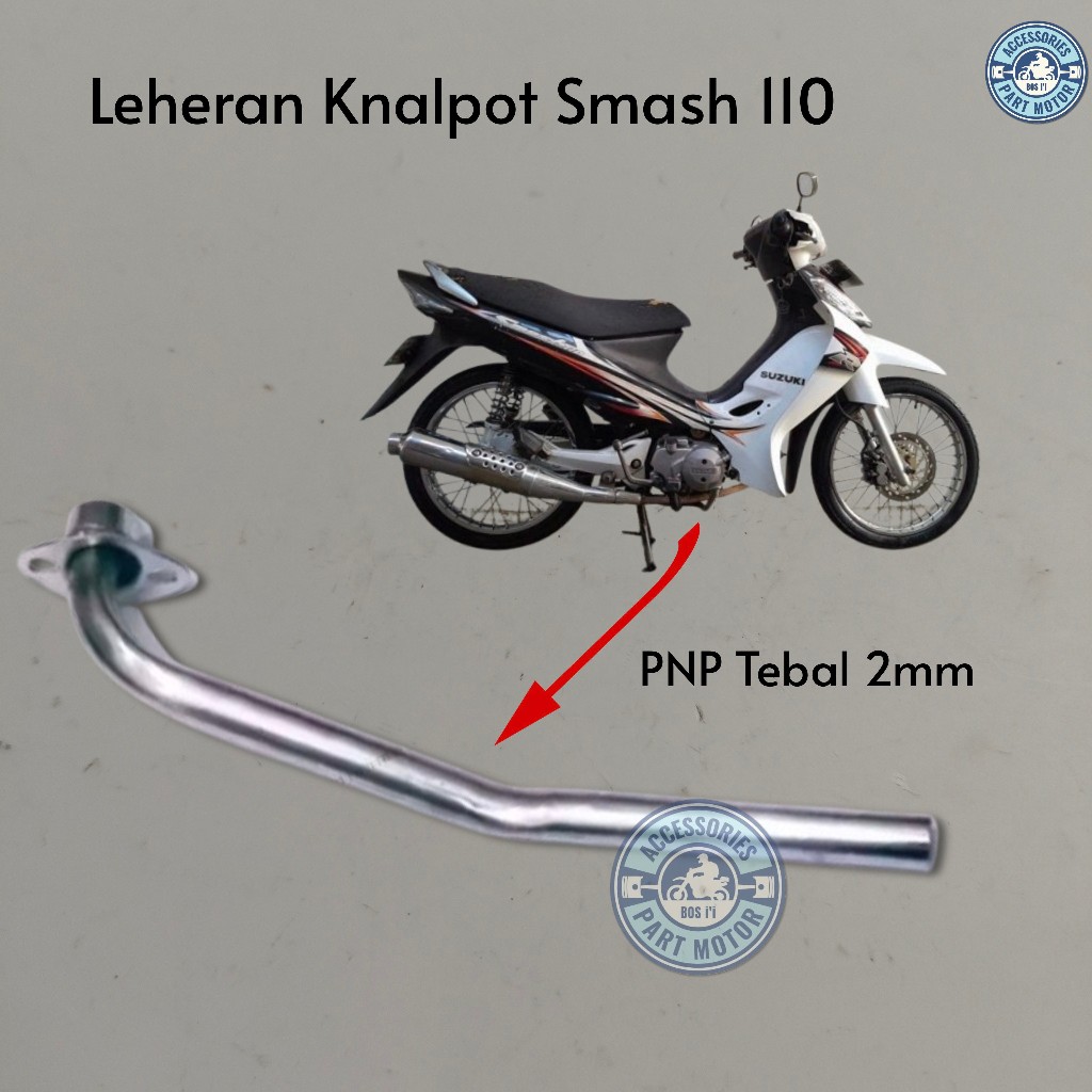 Leheran Knalpot Smash 110 Pengganti Ori yang Sudah Rusak Motorcycle