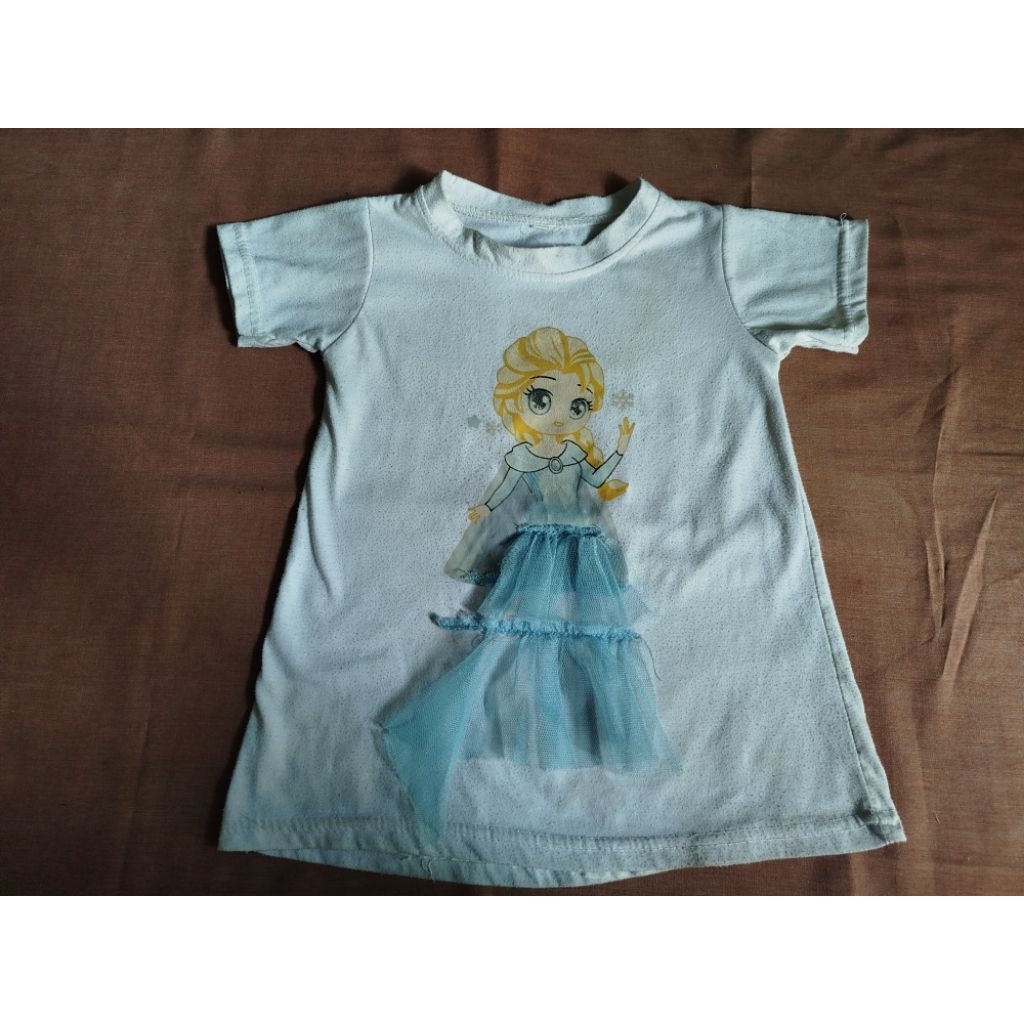 PRELOVED DRESS ANAK FROZEN/DASTER ANAK