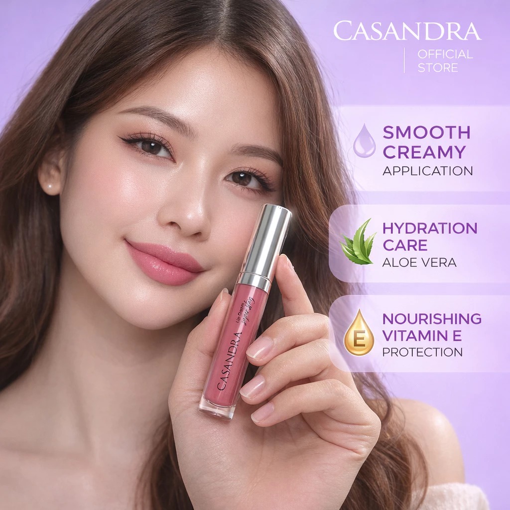[BPOM] Casandra Lip Cream Superstay Silver Lipcream Murah Tahan Lama BPOM Original Matte 10 Jam Aloe