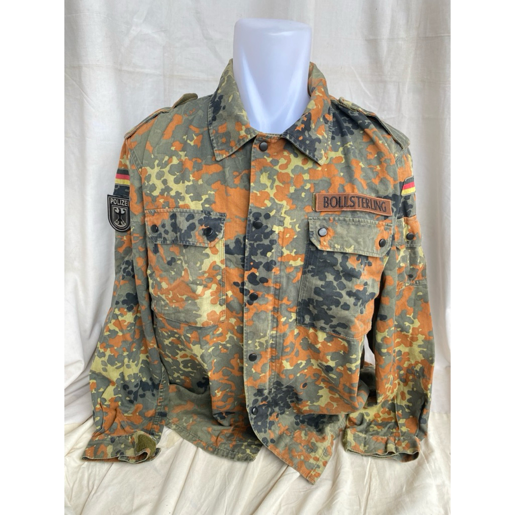 Kemeja BDU Camo Loreng Flecktarn Polisi Militer Tentara Jerman Army Original (33)