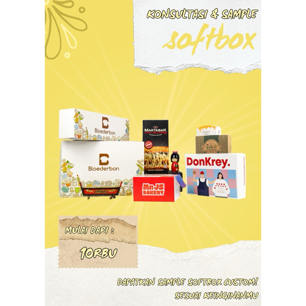 Softbox Custom Design dan Text