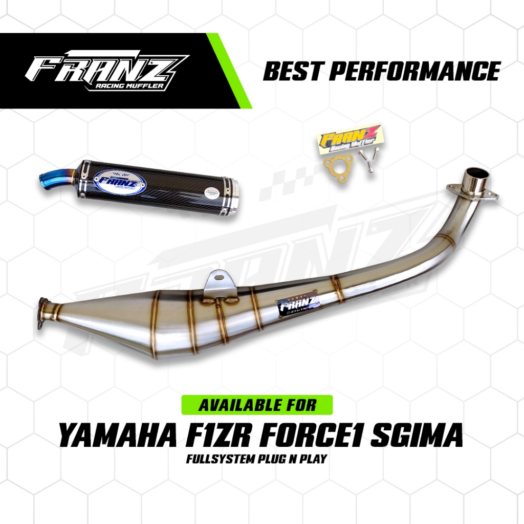 Knalpot Racing Kolong FIZR F1ZR FORCE1 Stainless Carbon Original Franz Racing Muffler
