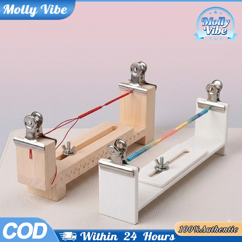 [1 Set] Alat Pembuat Gelang Tali Adjustable Bahan Kayu Rajut Gelang Paracord Jig DIY Praktis Profesi