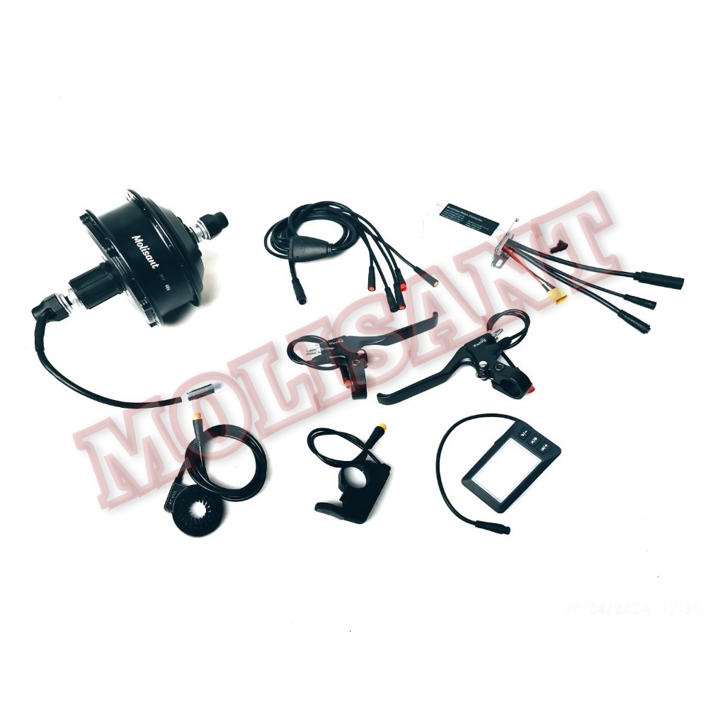 ebike kit bldc sepeda listrik rear hub 350w 36/48v cassette waterproof
