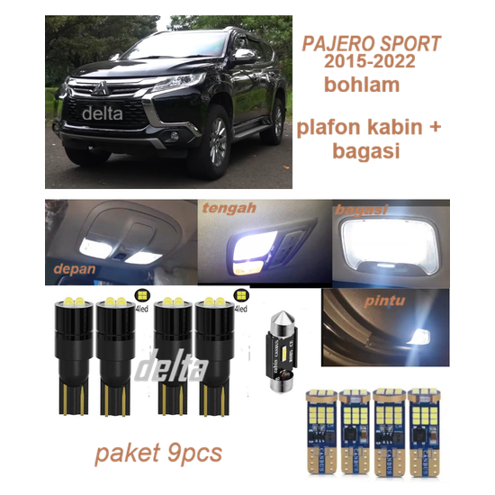 Bohlam Plafon Lampu Kabin Pajero Sport LED Putih
