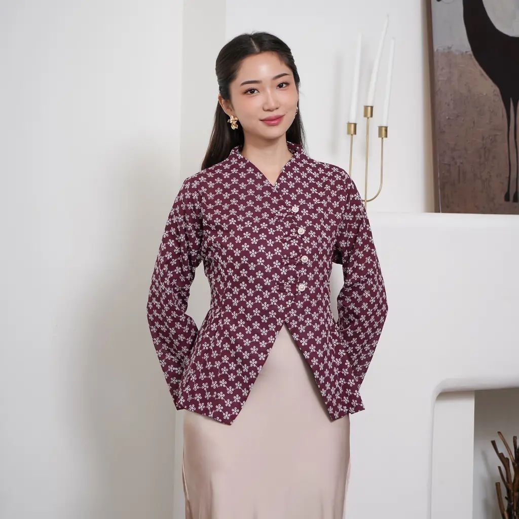GLINDA SERIES - ATASAN WANITA / BLOUSE WANITA KATUN BOLONG