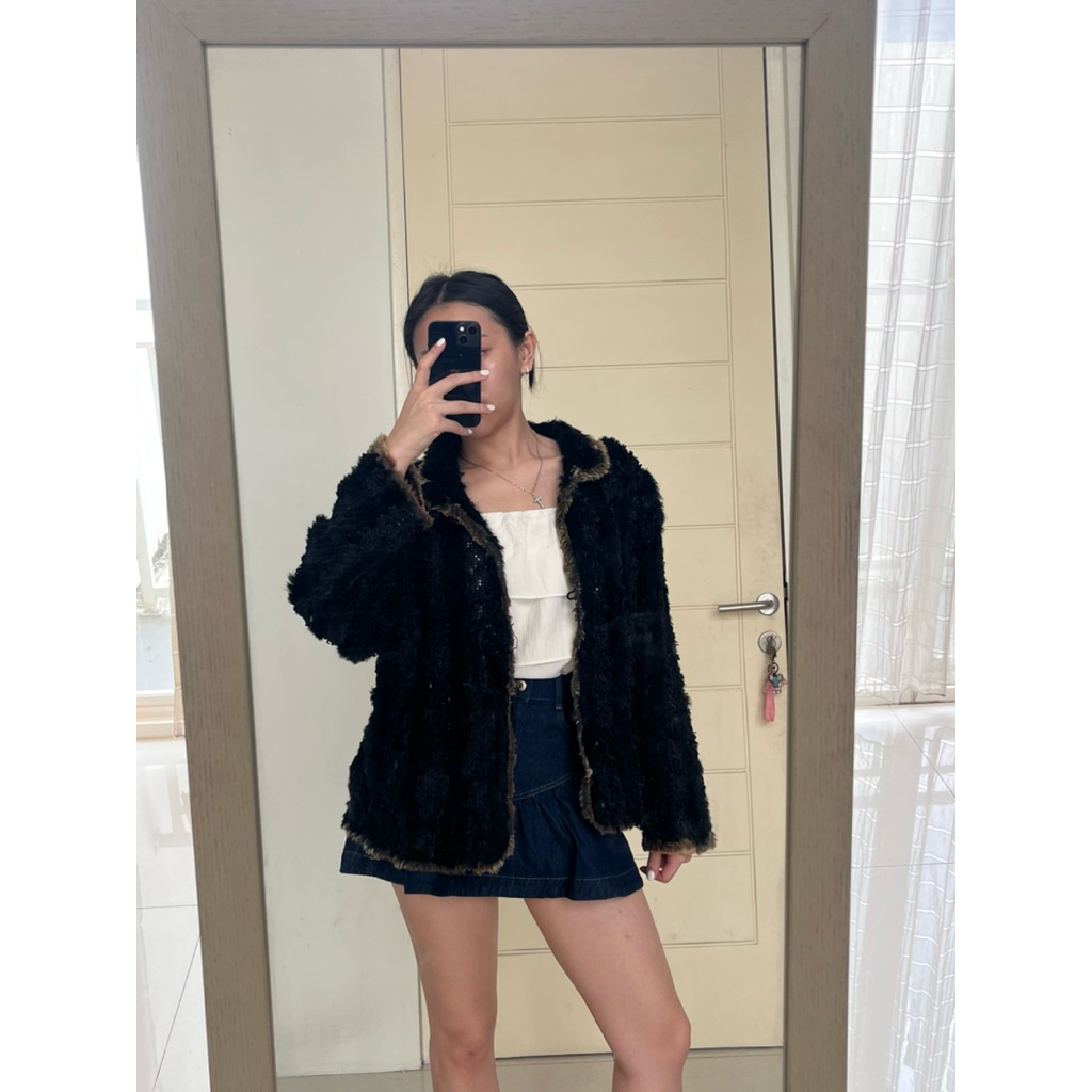 Fuzzy Black Jacket