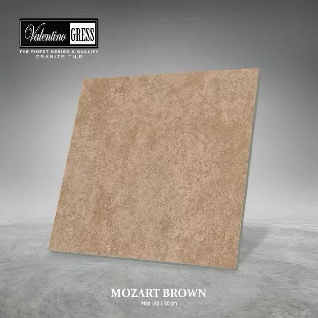 Granit 80x80 Valentino Gress Mozart Brown | Matt