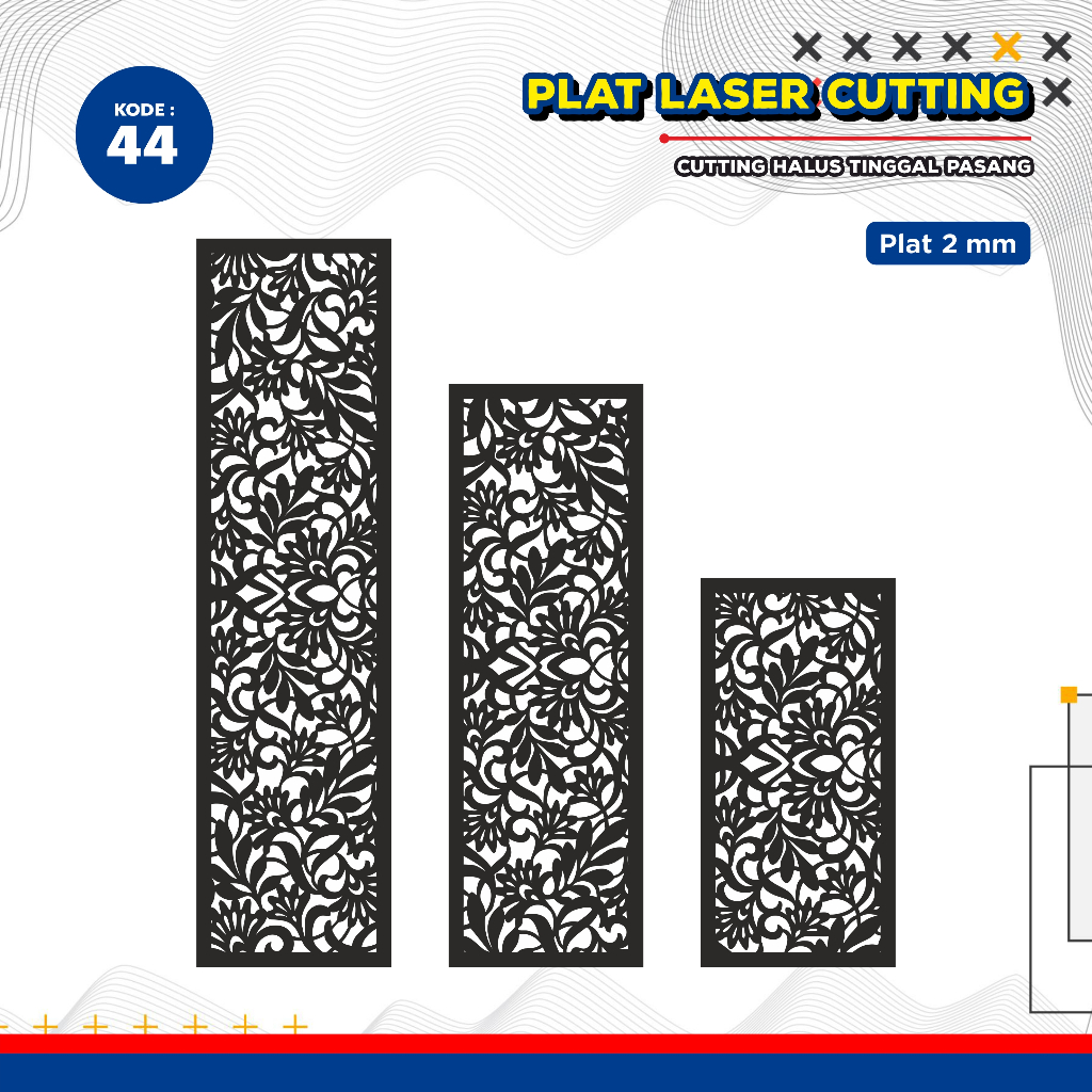 Laser Plat Pagar, Ornamen Pagar, Krawangan, Plat Cnc, Plat Cutting, Pagar Krawangan, Cutting CNC, La