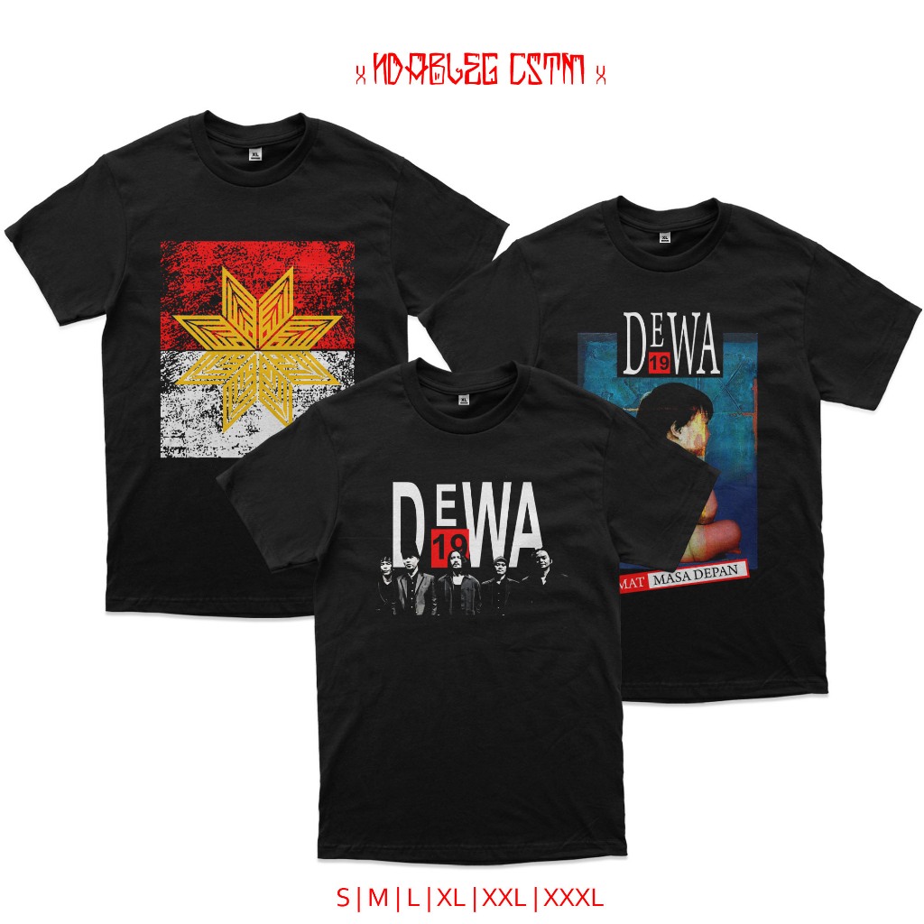 Kaos band dewa 19 tshirt band dewa 19 combed 24s