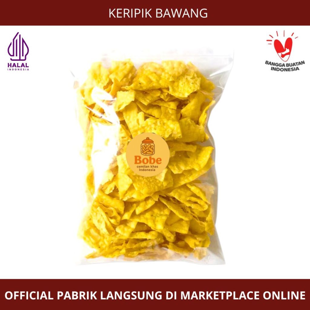 [Toko Kue Bobe[ - Keripik Bawang - Snack Kiloan