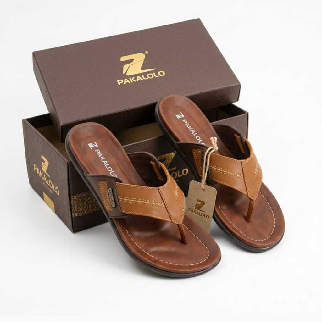 SANDAL PAKALOLO PRIA 100% ORIGINAL SANDAL JEPIT KULIT PRIA ORIGINAL