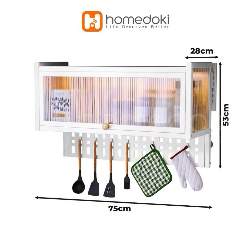 Homedoki Rak Piring Minimalis/Lemari Dapur Minimalis/Lemari Piring/Rak Piring Stainless/Lemari Pirin