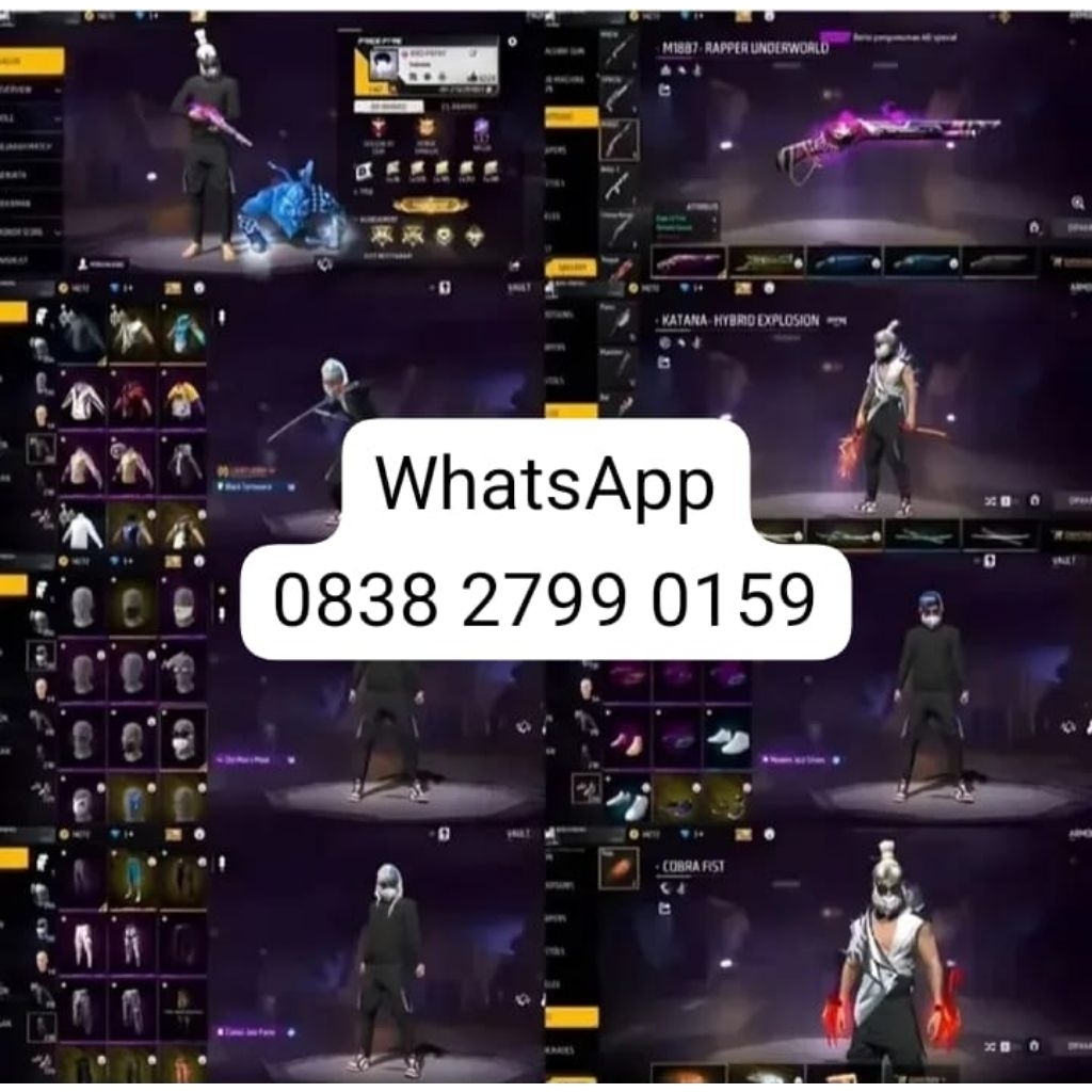 Fitur Lengkap, Akun Sultan Free Fire Terbaru