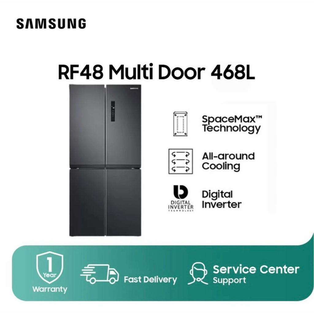 Kulkas Samsung RF48A4000B4/BL Baru Bergaransi 100% 4 Pintu (unit Ex Display)