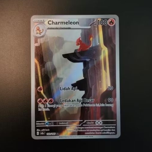 Kartu Pokemon TCG Indo | Charmeleon AR 168/165 SV2a Indo Ver