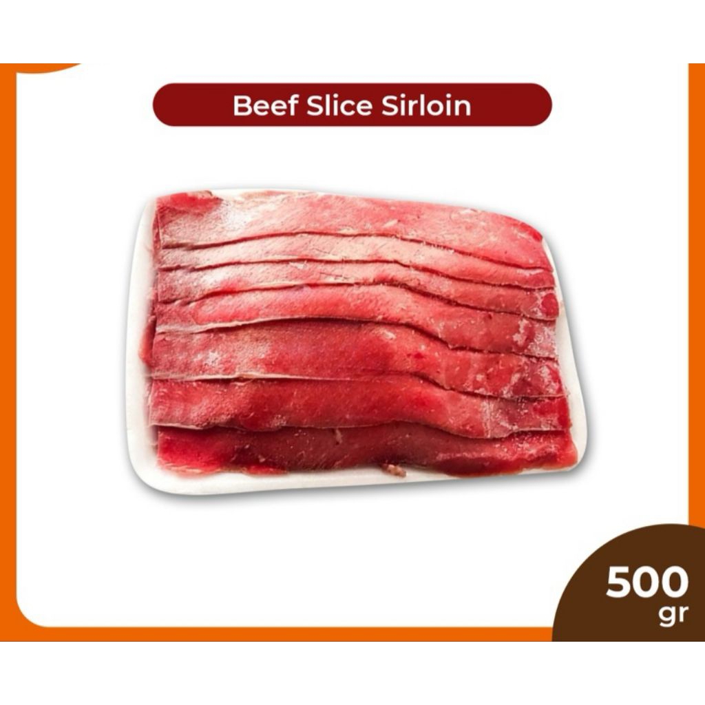 Sirloin Beef Slice 500gr / Beef Slice Sirloin 500gr