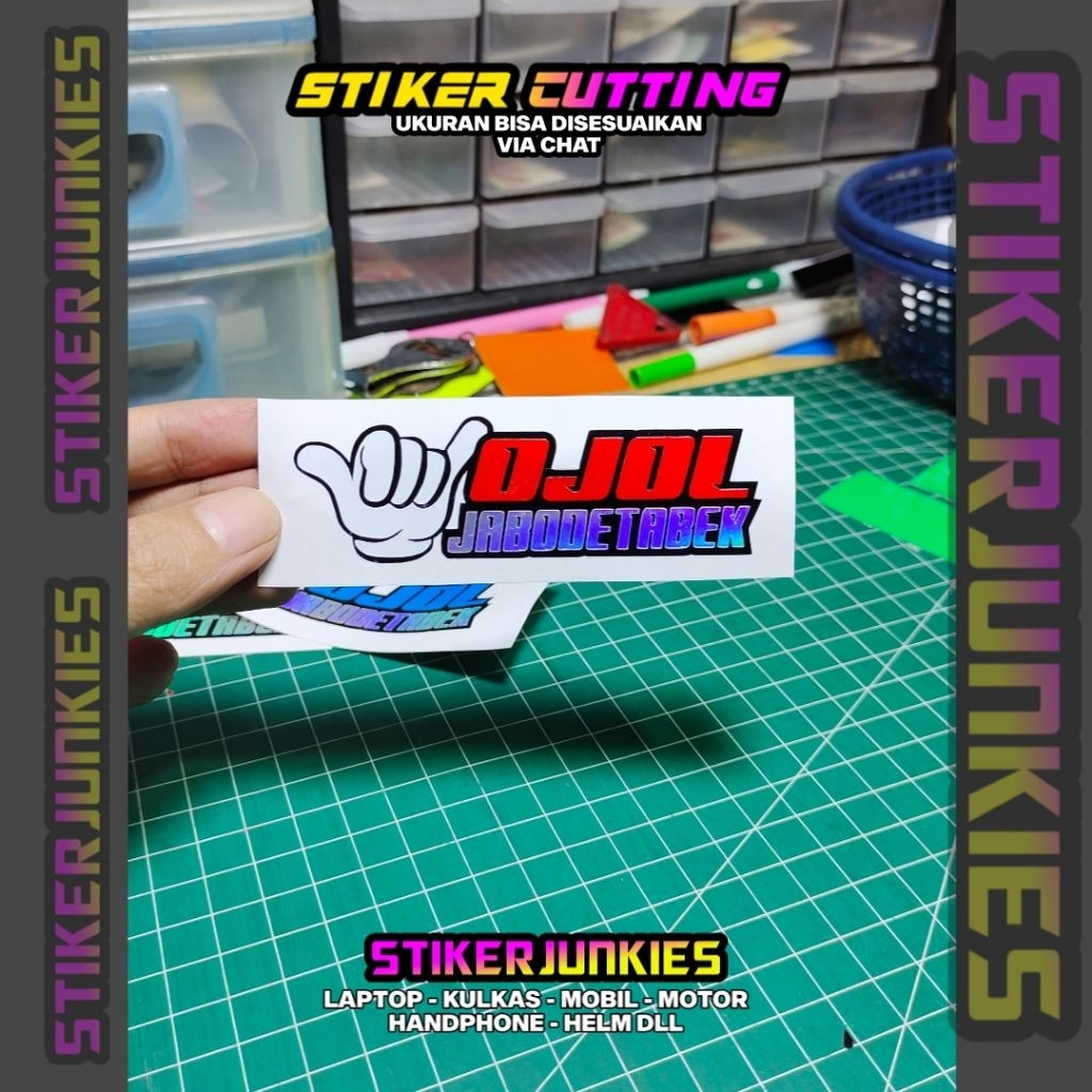STIKER OJOL JABODETABEK STICKER CUTTING OJOL