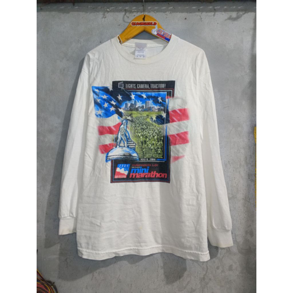 VTG AAA ALSTYLE - 2004 MINI MARATHON MERCH"MILENIUM RACE - 500 FEST INDIANAPOLIS" vintage tee