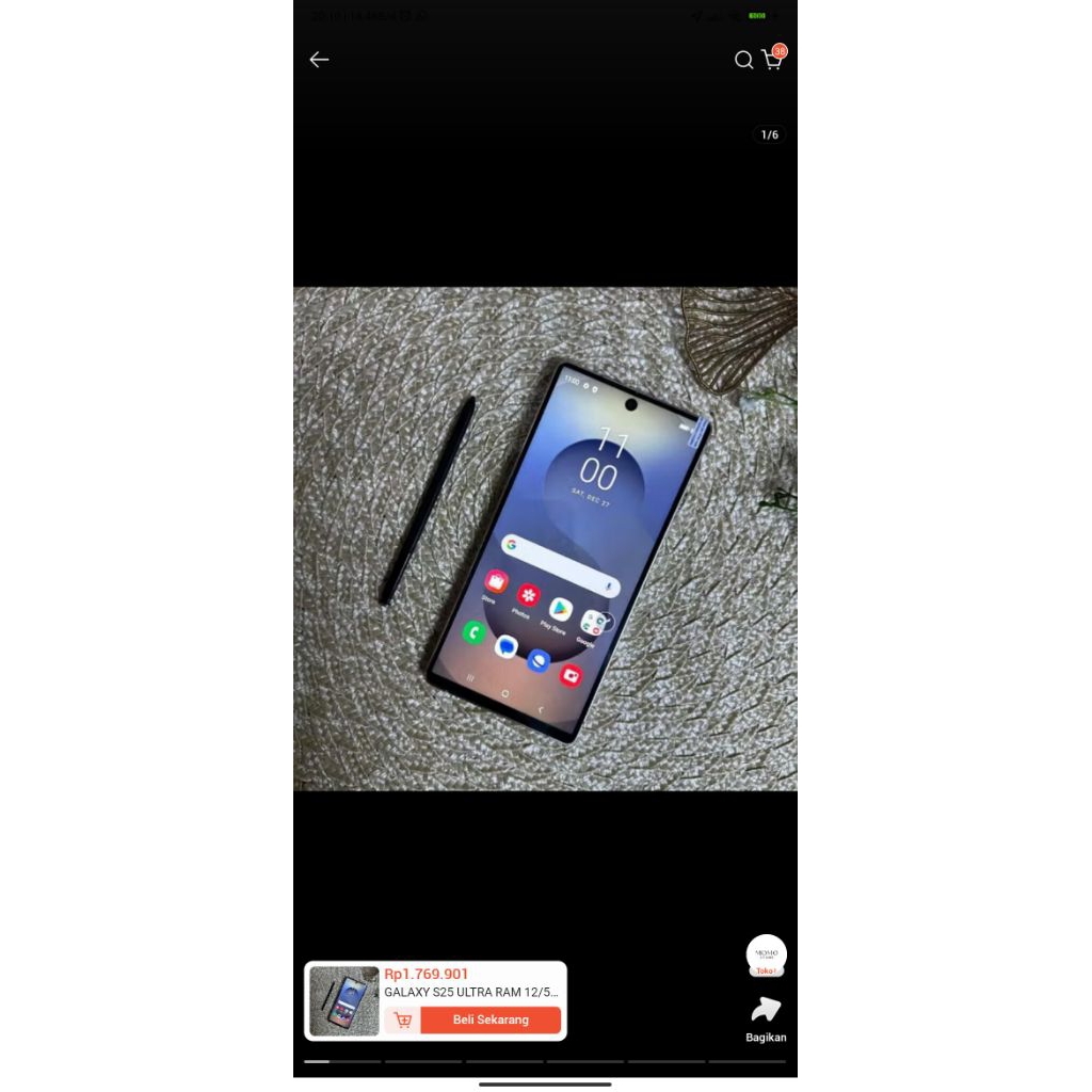 Samsung s25 second bergaransi