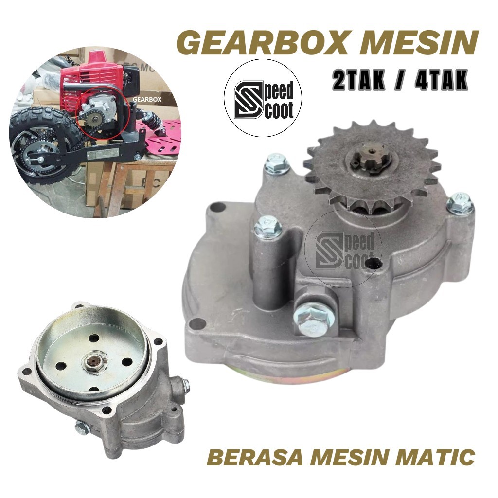 Gearbox Skuter Otoped Goped Mesin Bensin Mesin Tarik 2Tak 4Tak